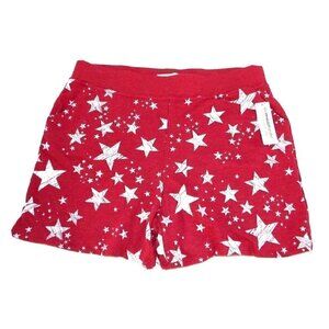 FRENCH LAUNDRY red & white sweat pant stretch shorts woman's size 3X NEW